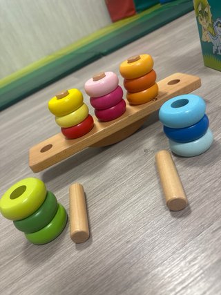 Juego de equilibrio de madera