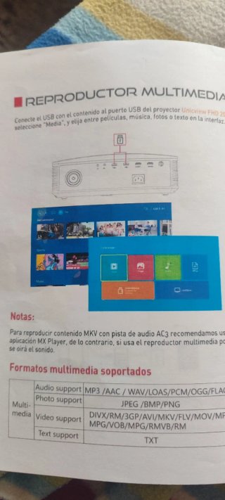 Proyector LED  y pantalla eléctrica