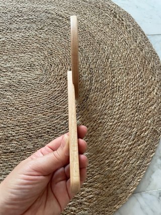 Espejo de tocador de madera