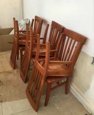 Mesa comedor extensible + 6 sillas a conjunto