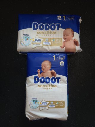 Pañales Dodot Sensitive Talla 1 (58 uds)