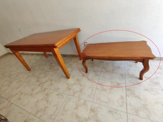 Mesa de centro de madera maciza