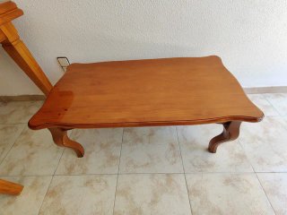 Mesa de centro de madera maciza