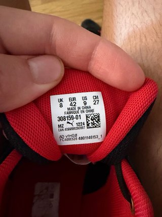 Puma Ferrari Zapatillas Negras Rojas