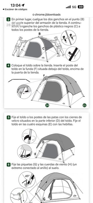 Tienda campaña Purebox 2 personas NUEVA