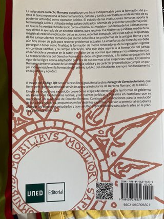 Manual de Derecho Romano UNED