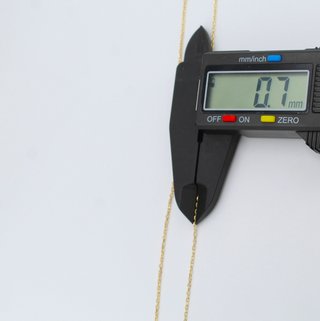 Cadena de oro de 18k. Peso: 2.48 gr.
