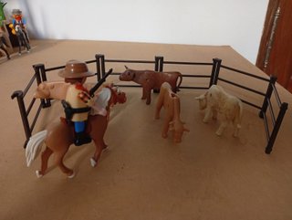 Playmobil Oeste Vaquero con Vacas