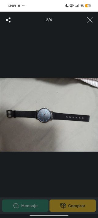 Reloj negro nuevo sin estrenar