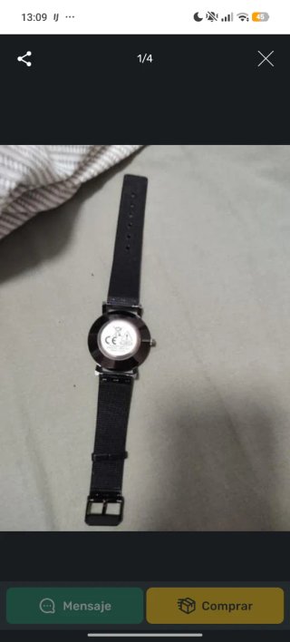 Reloj negro nuevo sin estrenar