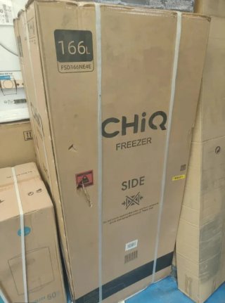 Congelador vertical CHiQ 166L No Frost Inox Oscuro