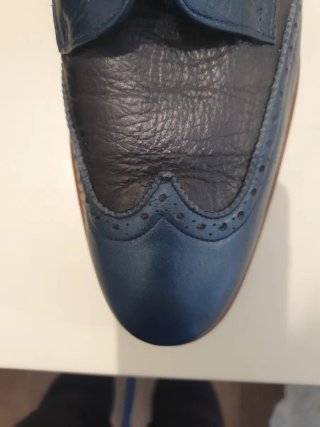 Zapatos Umber Azul/Negro Talla 38