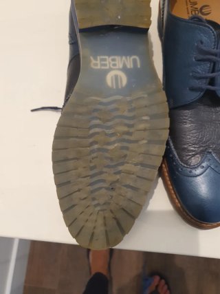 Zapatos Umber Azul/Negro Talla 38