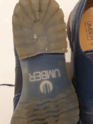 Zapatos Umber Azul/Negro Talla 38