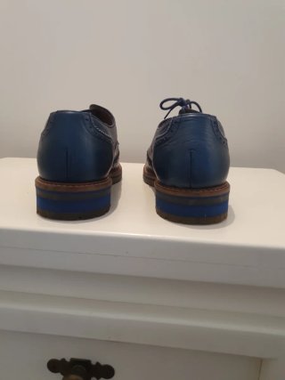 Zapatos Umber Azul/Negro Talla 38