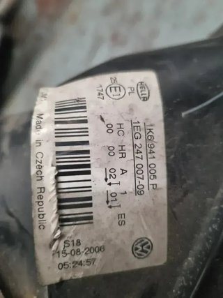Faro Izquierdo VW Golf V Original
