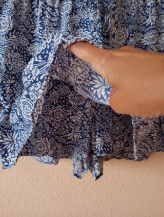 Falda pantalón Zara estampada