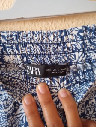 Falda pantalón Zara estampada