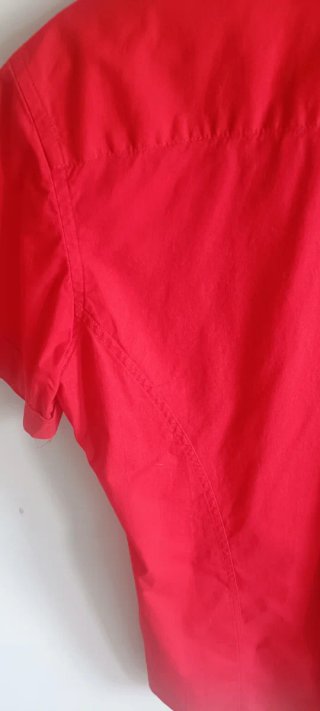 Camicia Kompressor manica corta rossa taglia L