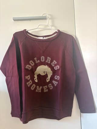 Sudadera Dolores Promesas burdeos