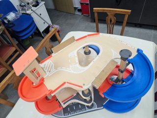 Parking de madera para coches