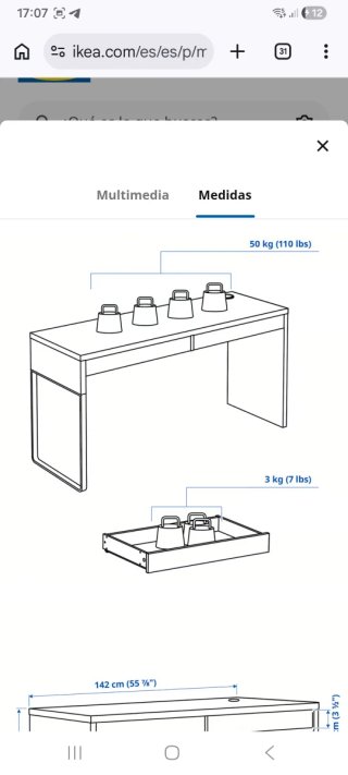 Escritorio Micke Ikea Blanco