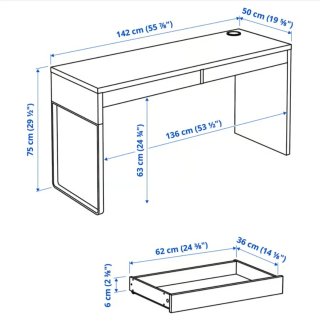 Escritorio Micke Ikea Blanco