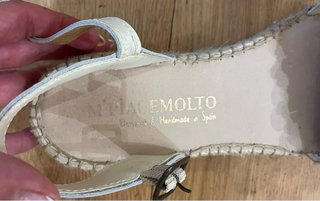 Esparteñas Beige y Plata con Abalorios
