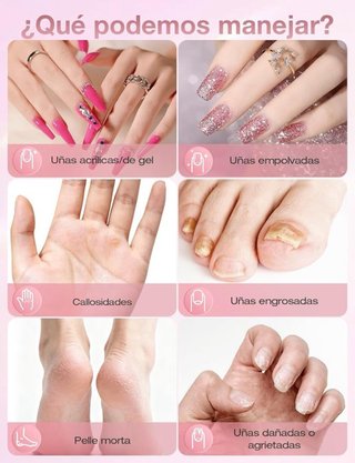 Torno Uñas 13 en 1 Recargable LED