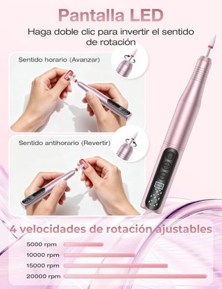 Torno Uñas 13 en 1 Recargable LED