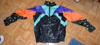 Smiffy's Unisex 80s Chaqueta Cortavientos