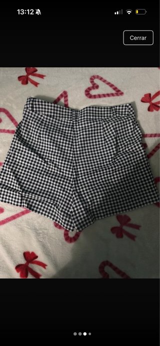 Pantalón corto cuadros vichy