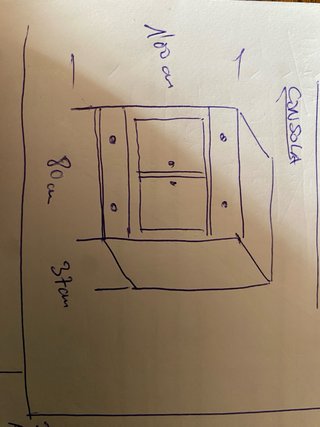 Consola Madera Maciza Estilo Mexicano