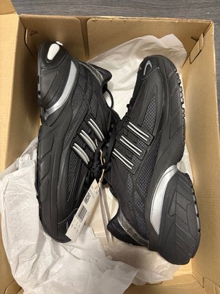 Zapatilla Adidas Negra y Plateada