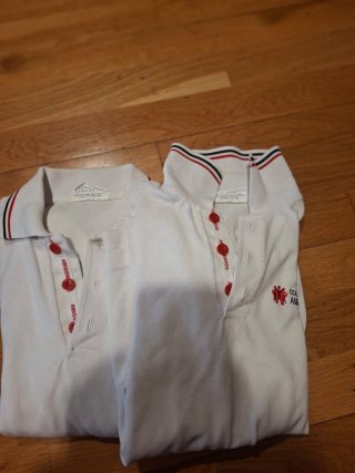2 polos largos talla 10