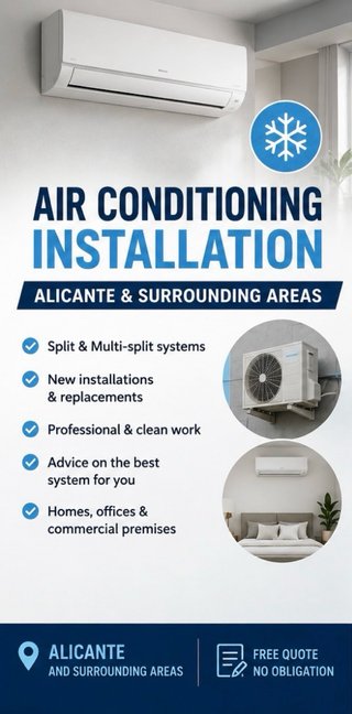 AIR CONDITIONING INSTALLATION – ALICANTE