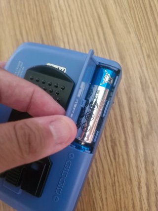 Walkman Aiwa TX406 AM/FM Stereo Azul