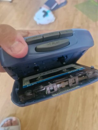 Walkman Aiwa TX406 AM/FM Stereo Azul