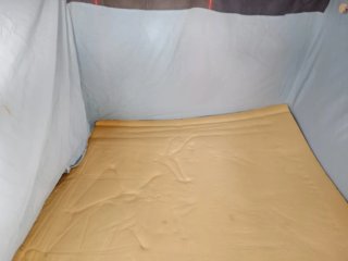 Remolque carro tienda de camping blanco