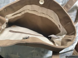 Bolso Upcycling Beige y Marrón