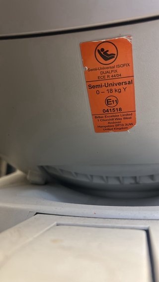 Silla coche Britax Römer Dualfix giratoria 360