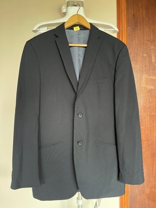 Traje de vestir negro dos piezas