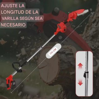 Motosierra Recargable Telescópica (2 Baterías)