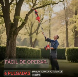 Motosierra Recargable Telescópica (2 Baterías)