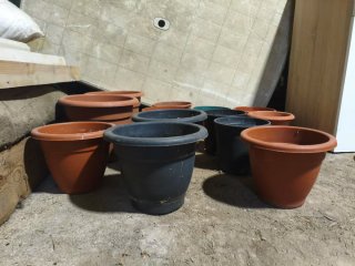 Lote Macetas Plástico Variadas
