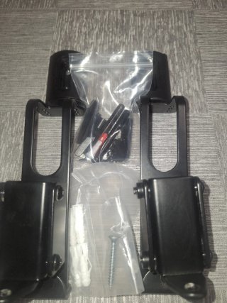 Pareja Soportes Articulados Altavoz Negro