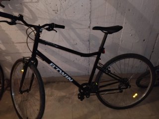 Bicicleta Híbrida B'Twin Riverside Negra