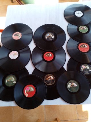 Discos de pizarra gramola