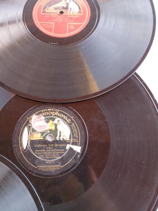 Discos de pizarra gramola