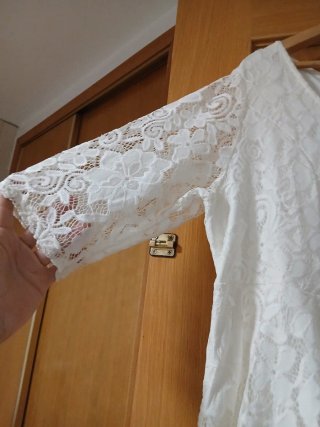 Vestido blanco de encaje